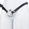 Short Chastity Cage with Belt Metal Cock Lock Penis Rings Easy DIY BDSM Chastity Device Adults Sex Toys for Man Penis Lock