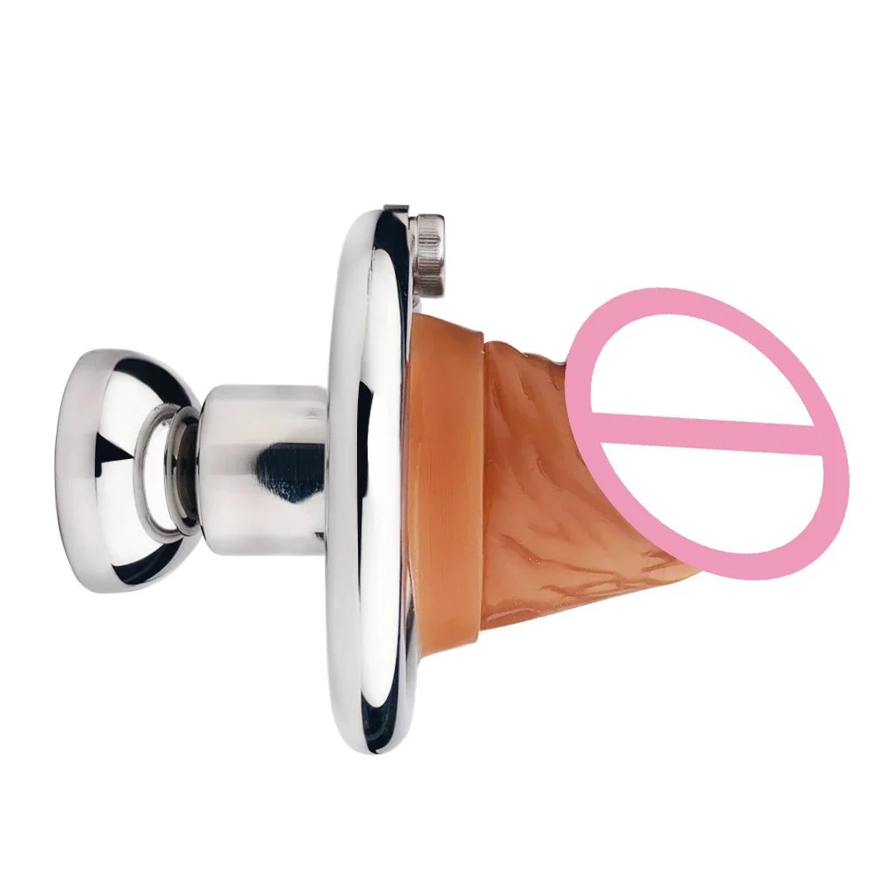 Semi-silicone Chastity Lock Penis Lock Chastity Cage Sex Toys for Men