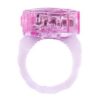 Stretchable Soft TPE Men's Vibrating Cock Ring with Delay Time Locking Feature for Men Sex Toys