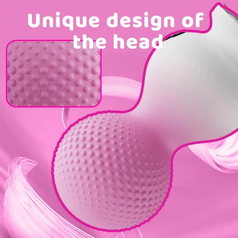 Strong Shock 10-Frequency Hemp Ball Massager Adult Sex Vibrator with Point Stimulation Display Vibration Toy