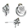 Stainless Steel Chastity Male Cock Cage Male Chastity Device With Catheter for Men