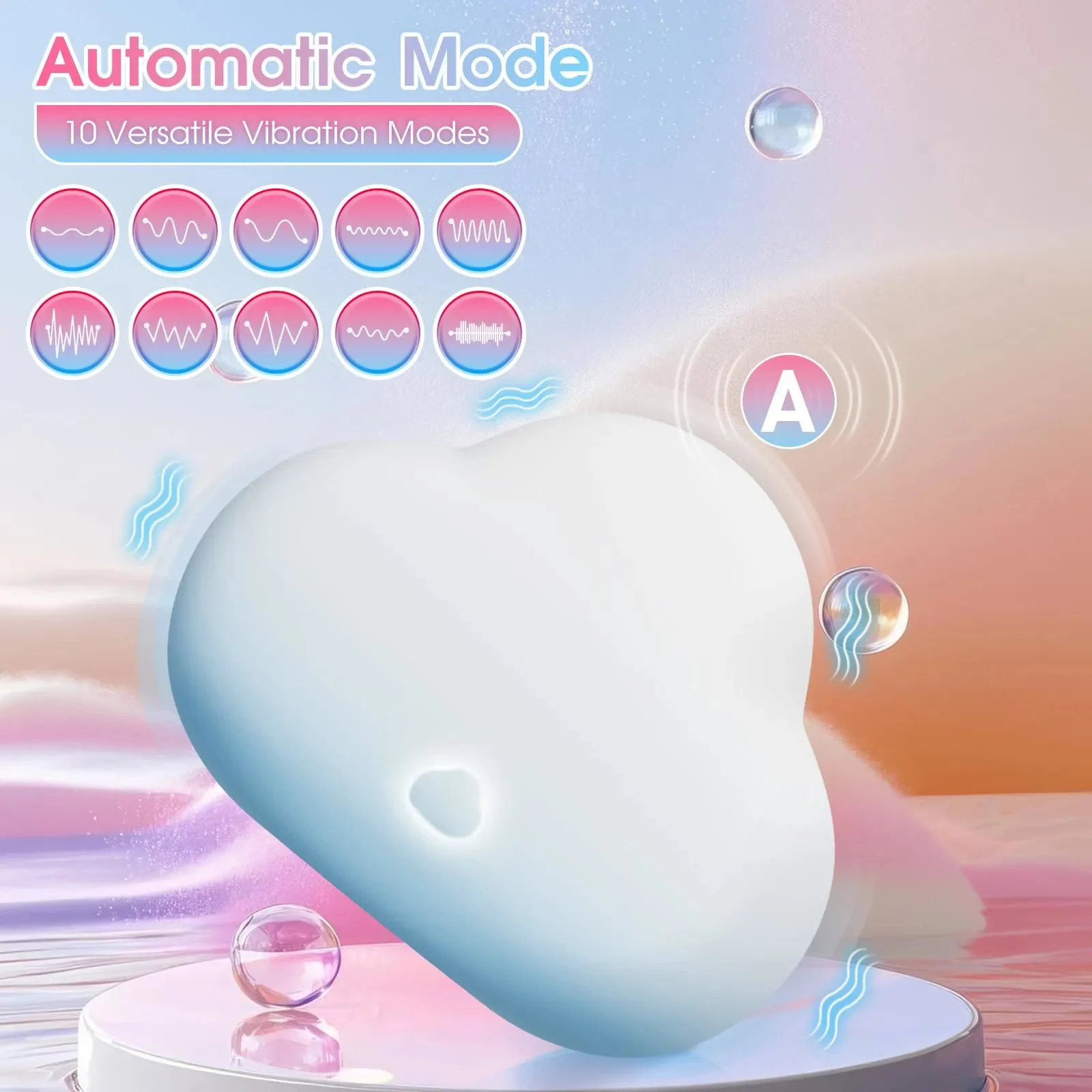 Air Pulse Mini Vibrator Female Masturbation Clitoral Stimulator Squeeze Activated Smart Massager Small G Spot Vibrator for Woman