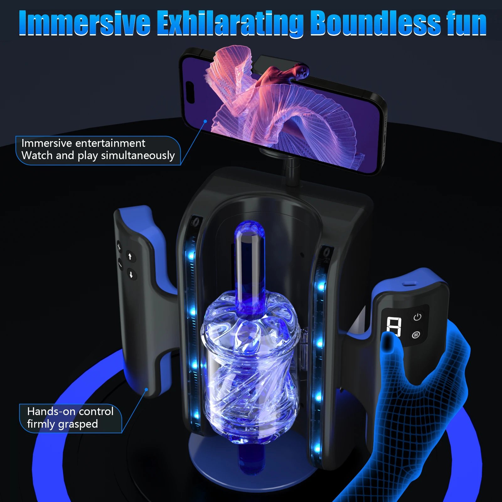 Super Automatic Telescopic Masturbators Male Masturbation Cup With Mobile Phone Holder Electric Pocket Sex Men Machine for Male
