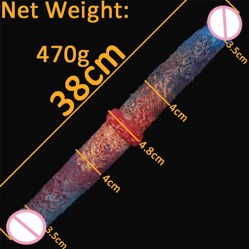 Aliexpress Streamer Color Double Heads Sex Toys Dildo Cock Penis Realistic Dildo Suction Cup Penis Soft Dildos
