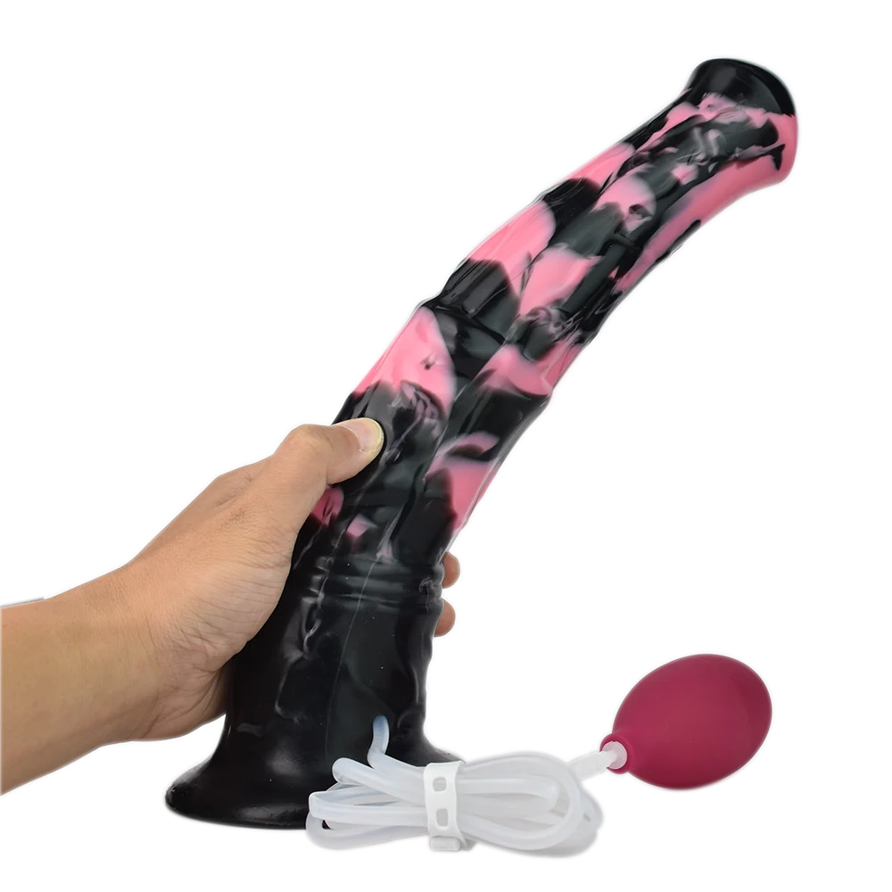 Alien Cock Silicone Ejaculation Squirting Cock Anal Plug Horse Cock Masturbator Sex Toy for Adult