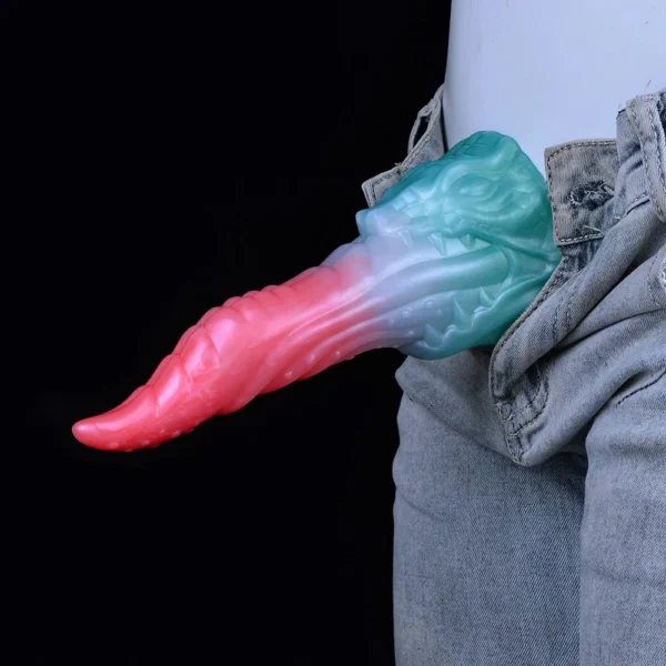 Monster Dildo Fantasy Dildo With Octopus Tentacle Texture - Laphwing Curved Shaft Adult Sex Toy for G-spot Anal Play