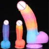 Silicone Suction Cup Super Soft Realistic Color Sex Toy Dildo