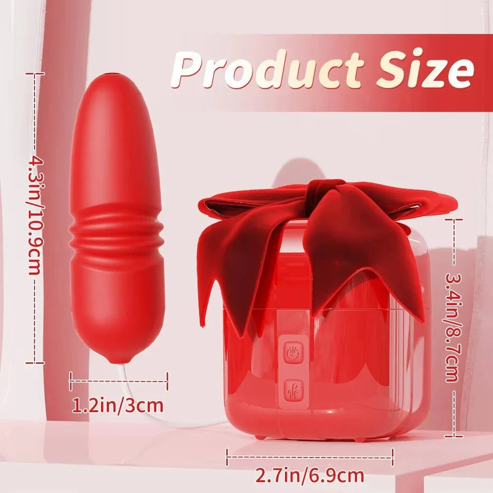 Secret Gift Box Liquid Silicone Sex Toys Big Mouth Tongue Licking Vibrator for Women