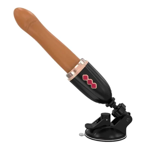Automatic Hands-free Dildo Machine With Strong Suction for Women Telescopic Thrusting Dildo Vibrator Adult Sex Toys for Female