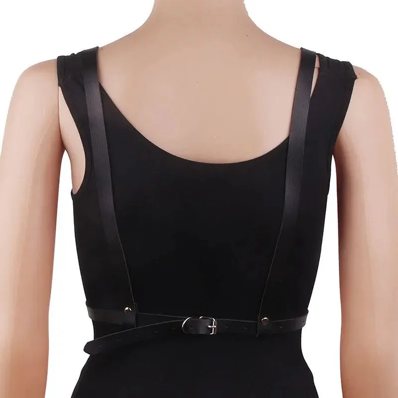 Adjust Size Cage Bra Festival Rave Wear Women's Harness Belt Leather Corset Sword Belt Gothic Style Luxury Punk Sexy Lingerie