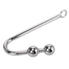 Adult Anal Sex Toys Stainless Steel Adult Product with Anal Beads Hole Metal Butt Plug Anal