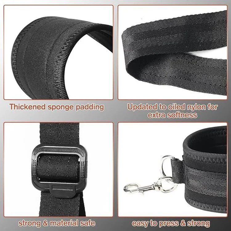 Bondage Restraints Kit Sex Toys for Couples Adjustable Leg Straps&Handcuffs for Adult Couples Game Play