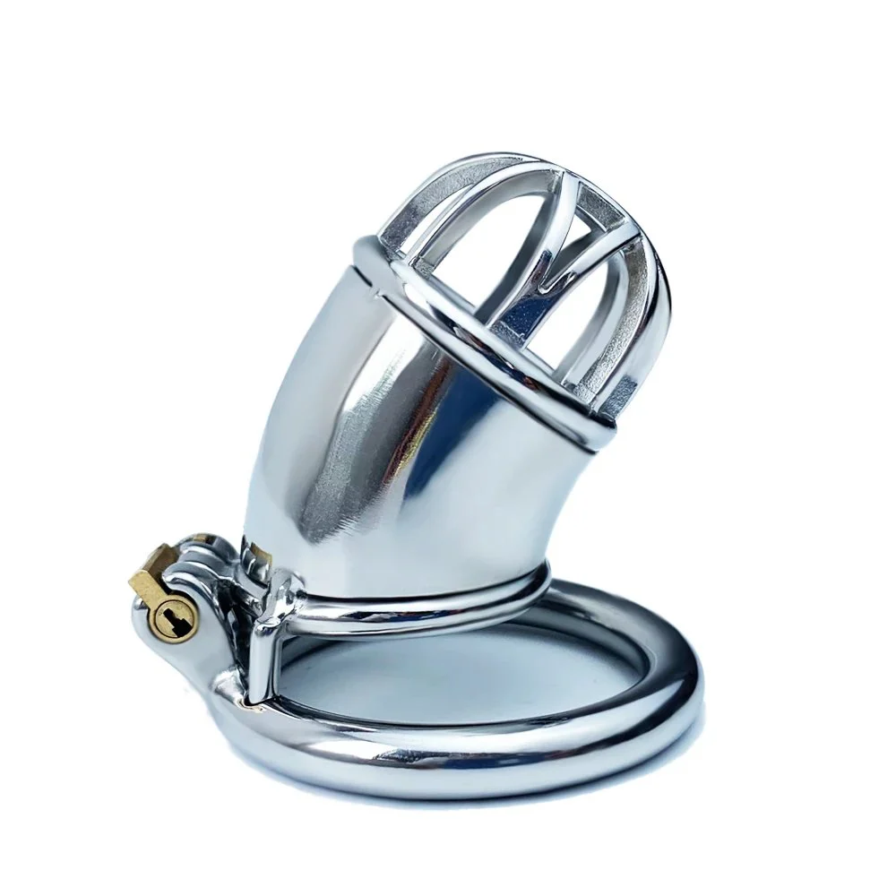 Total High 95mm 304 Stainless Steel Chastity Bondage Homemade Male Chastity Cage for Men