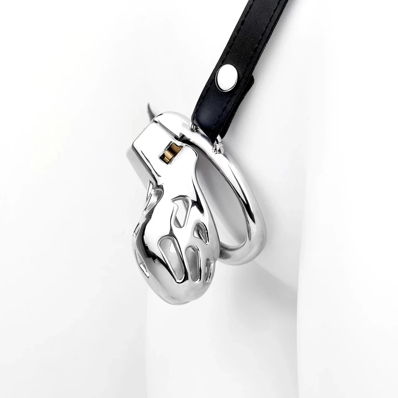 Total High 50mm 304 Stainless Steel Wearable Sex Product Cage With Stealth Lock Ring Lock Bondage Bird for Men