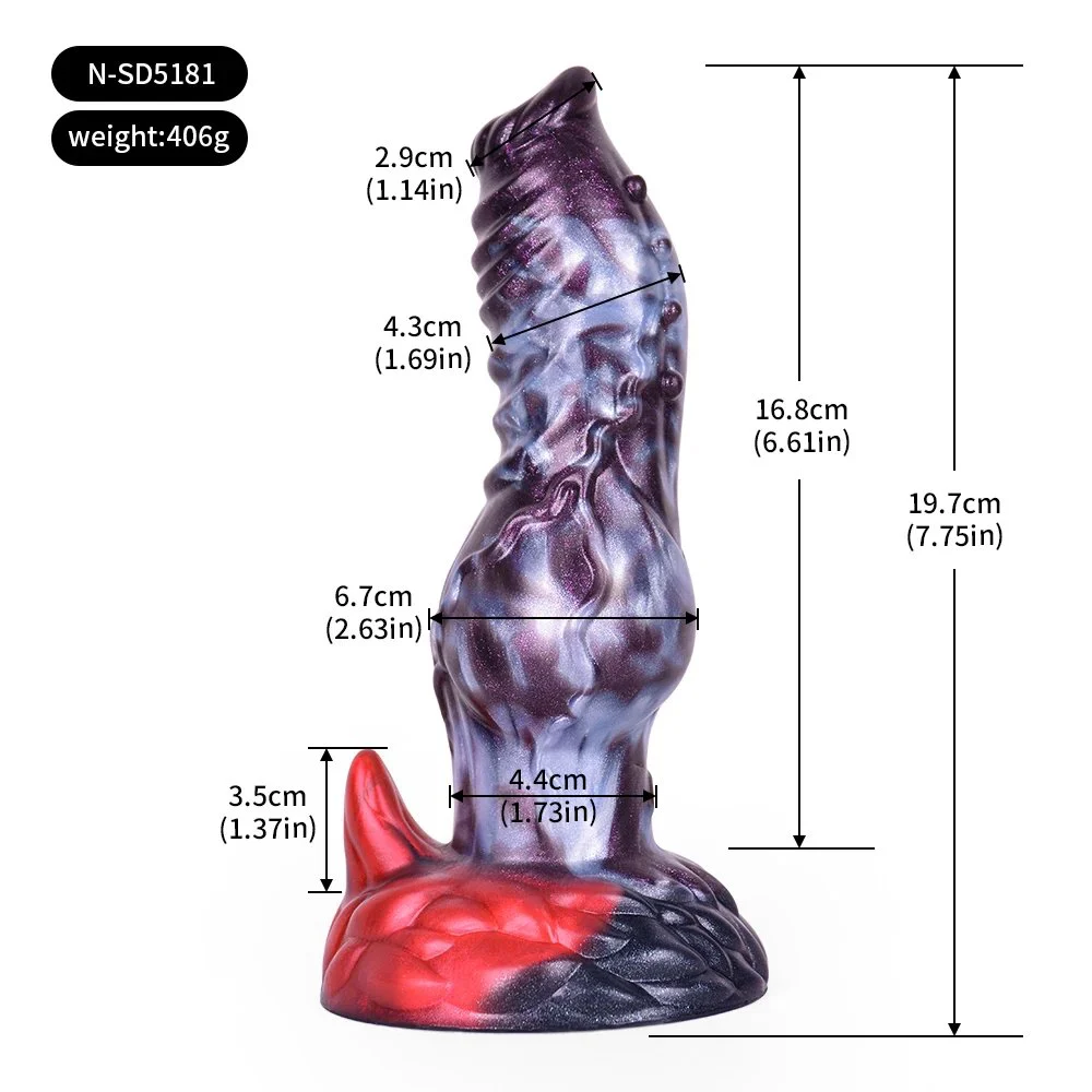 Monster Dildo Two Color Big Knot Dog Dildo Liquid Silicone Hand Free Dildo Anal Plugs Sex Toys for Adult Gay alien Cock