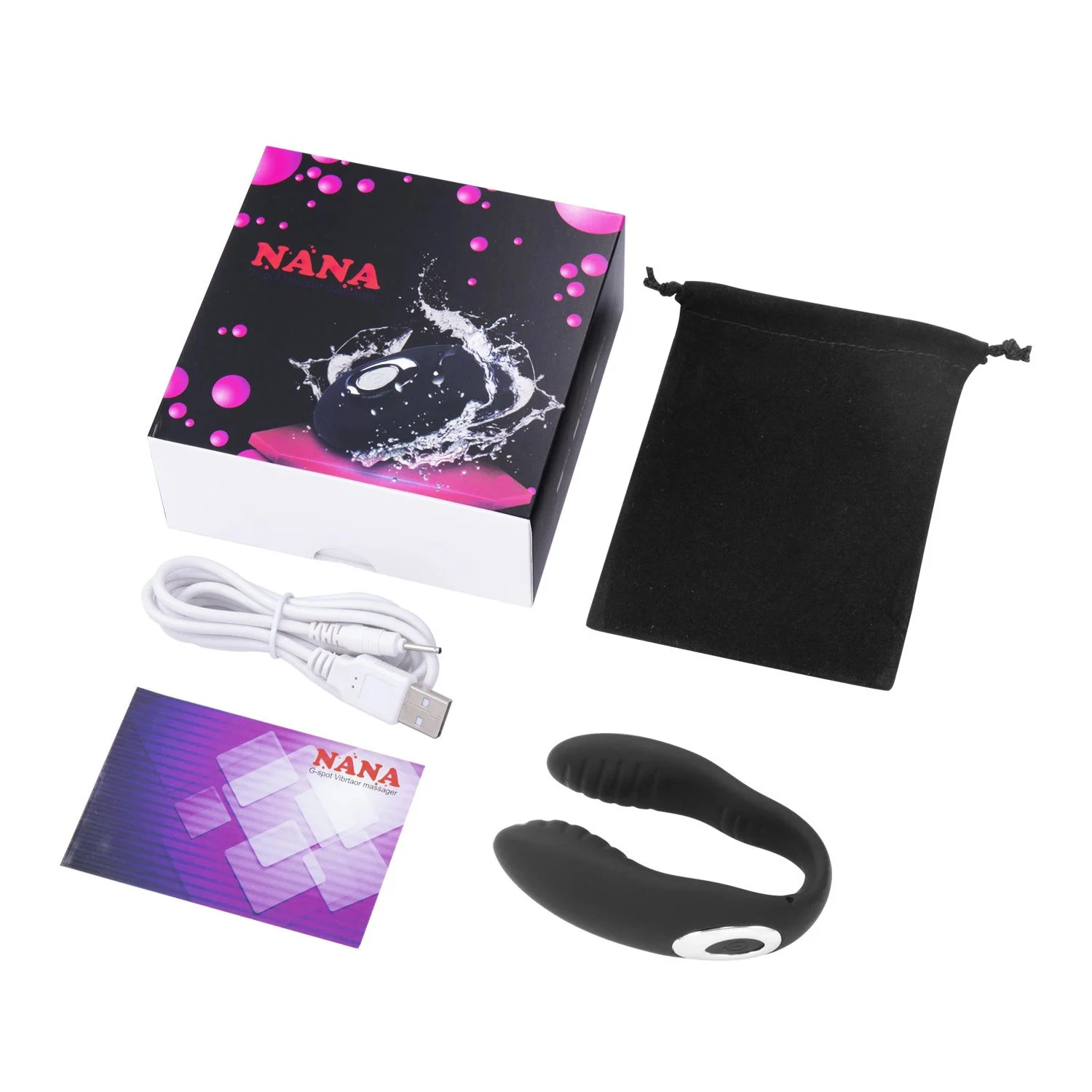 Rechargeable 10 Frequency Sex Toys Couple Vibrator Remote Control U Shape Vibrator for Masturbating