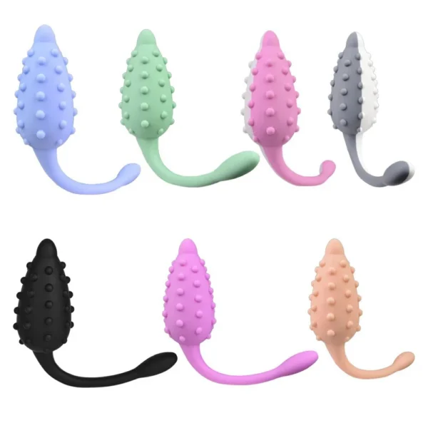 Steel Toothed Wolf Girly Color Liquid Silicone Vibrator Masturbator Jumping Egg Adult Sex Toys
