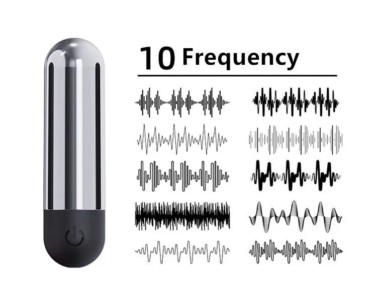 Sex Toys USB Rechargeable Waterproof 10 Speeds Mini Bullet Vibrator for Women