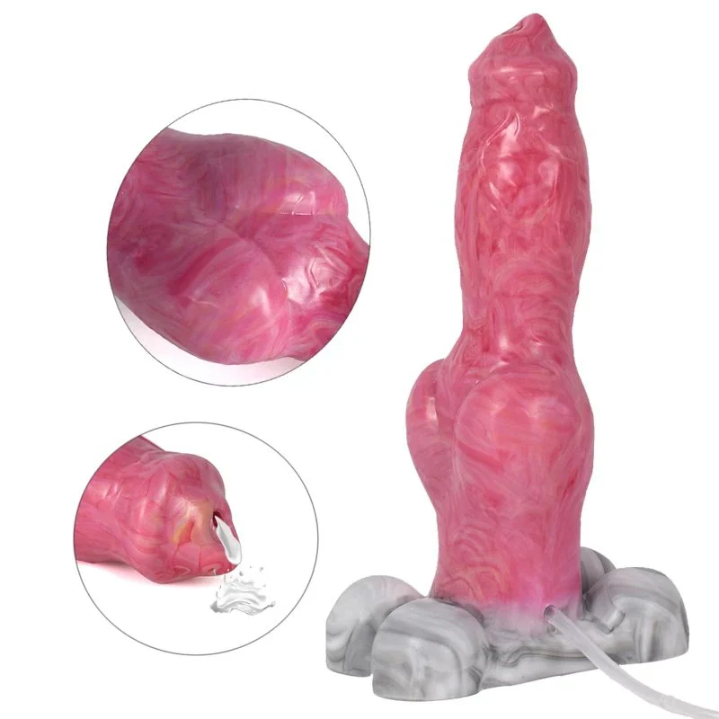 9.06 Inch Huge Animal Sheep Artificial Penis Color Gory Liquid Silicone Sex Products for Women Sex