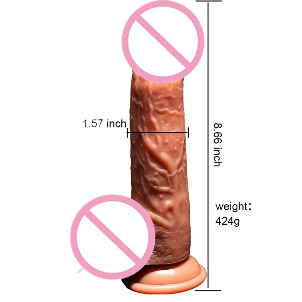 10 Vibration Modes Liquid Silicone USB Wireless Remote Heating Telescopic Peristaltic Vibrator Dildo Adult Toy