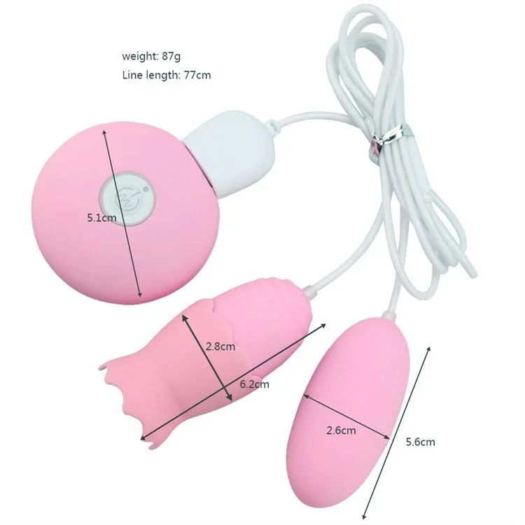 20 Modes USB Jumping Egg Clitoris Stimulation Remote Control Bullet Jump Egg Tongue Licking Vibrator Sex Toy