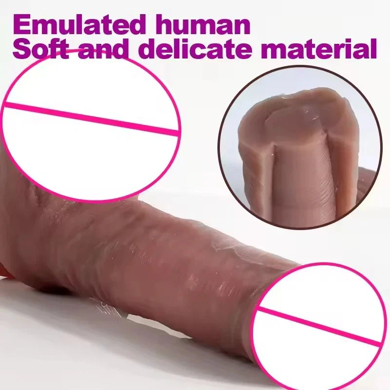 10 Frequency Vibrating Dildo for Women Soft Male Penis Vibrator G-Spot Stimulation Waterproof Female Masturbator