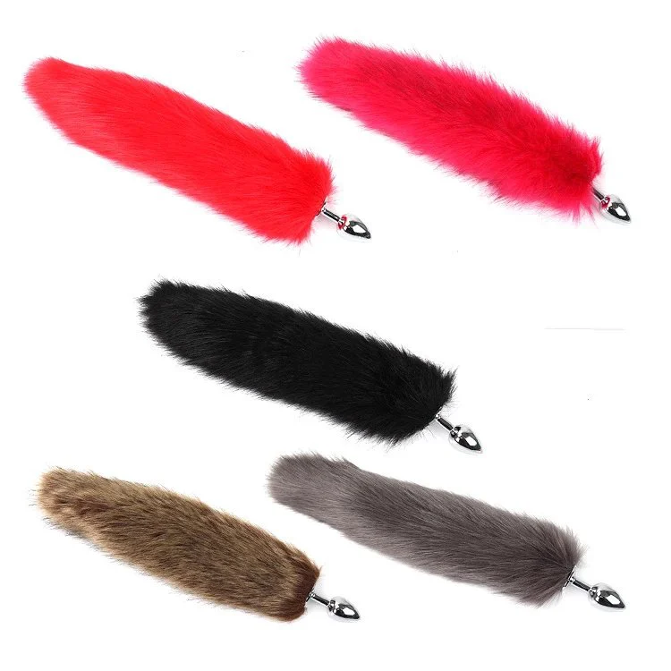 Faux Fur Fox Tail Butt Plug Soft Comfortable Intimate Toy for Women Adult Romantic Flirting Accessories Couple Play Prop