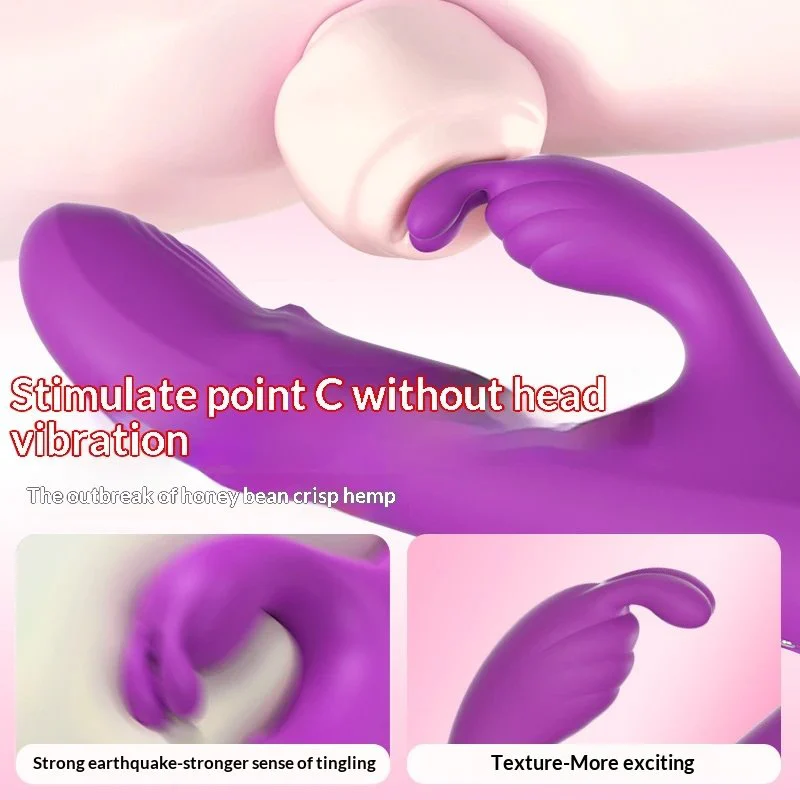 Female Adult Personal Massager with Adjustable Ball Vibrator Dual Motor Vibration for Internal and External Use