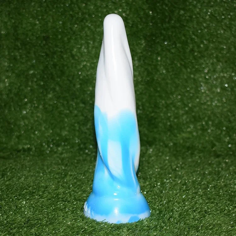 Anal Dildo Blue and White Chinese Porcelain Stylish Anal Sex Toys New Fashion Silicone Twist Screw Butt Plug for Female