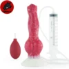 Realistic Wolf Dog Knot Ejaculation Dildo Soft Silicone Flexible Cock Penis Sex Toys for Women Realistic SquirtingDildo