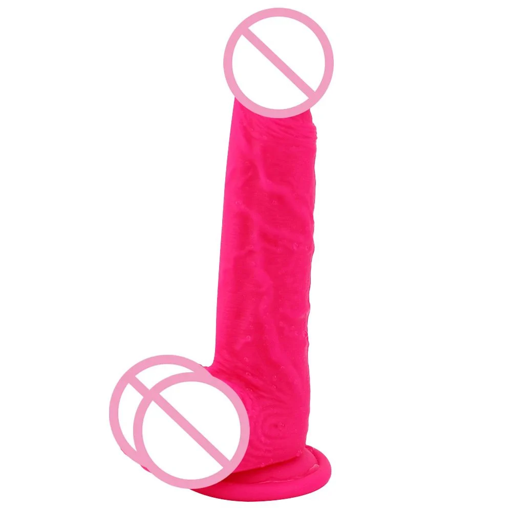 Adult Sex Toys Female Masturbation Super Soft Huge Realistic Pink Purple Silicone Dildo