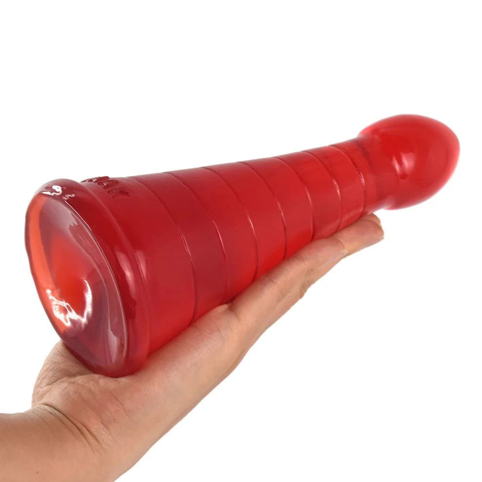Anal Sex Toys Xmas Hat Shape Red Anal Dildo Large Butt Plug for Women Men