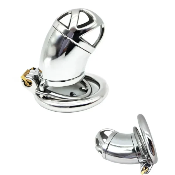 Total High 70mm 304 Stainless Steel Sex to Toy Chastity Device Locked Cage for Men