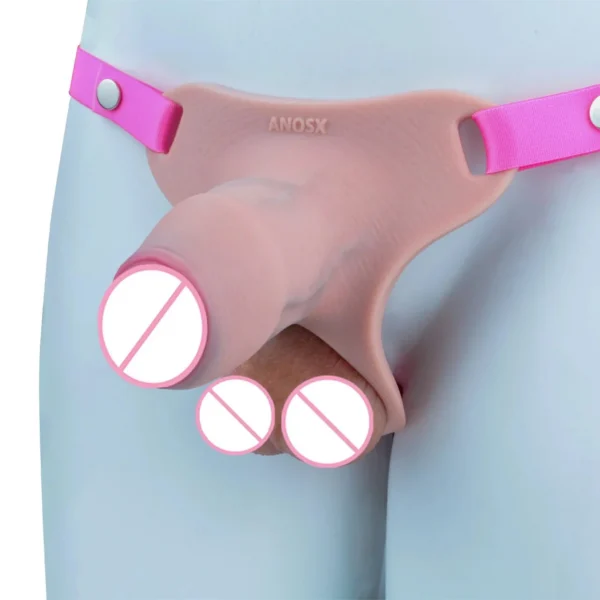 Wearable Penis Chastity Pants with Binding Elastic Strap Series Male Penis Cage Two Color Simulated Chastity Locks