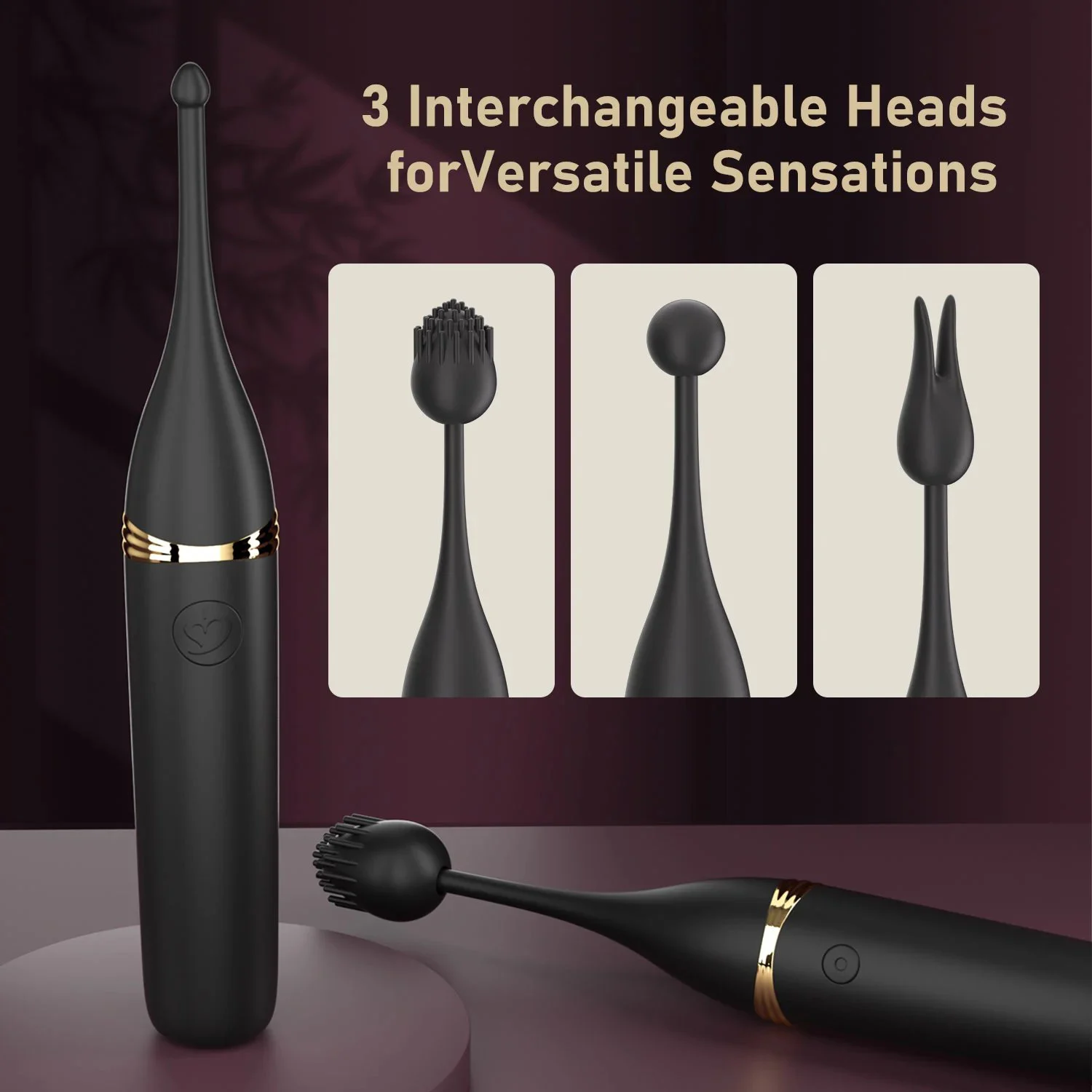 Silicone Mini Vibrators for Women Clitoral G-Spot Stimulation 10-Speed Vibration Modes Waterproof USB Rechargeable Adult Sex