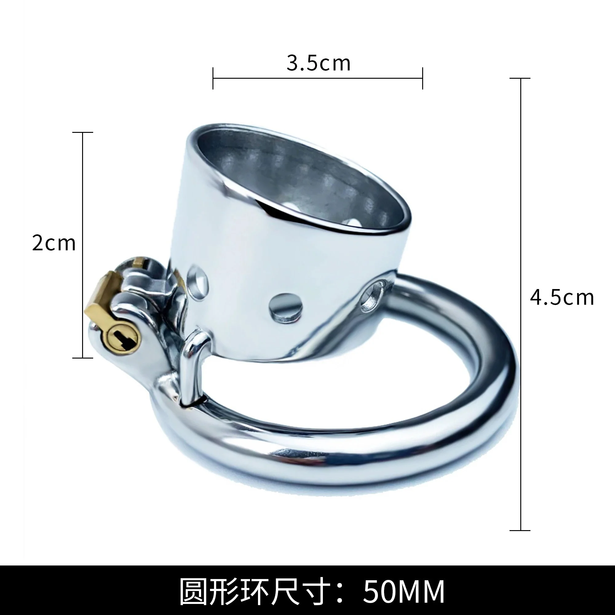 Total High 47mm 304 Stainless Steel Penis Male Chastity Belts Pictures Sex Sm Chastity Belt Steel for Men