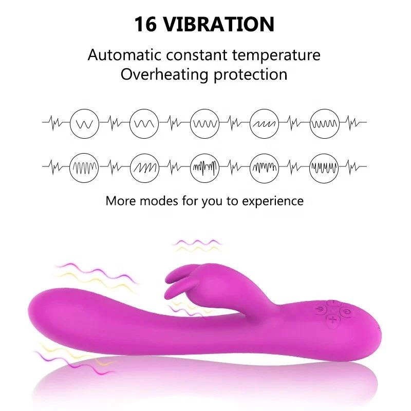 Sex Toys Vibrator for Woman Clitoris Stimulator Double Motor G Spot Heating Rabbit Dildo Vibrator
