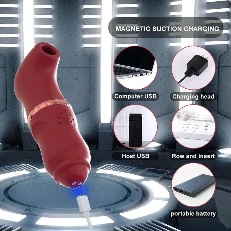 Silicone Nipple Sucking Vibrator Breast Massager Woman Sex Toy for Adults Clitoral Sucking Vibrator