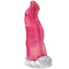 9.8 Inch Huge Wolf Tongue Gorgeous Erotic Realistic Sex Toy Curved Artificial Silicone Animal Tongue Toy