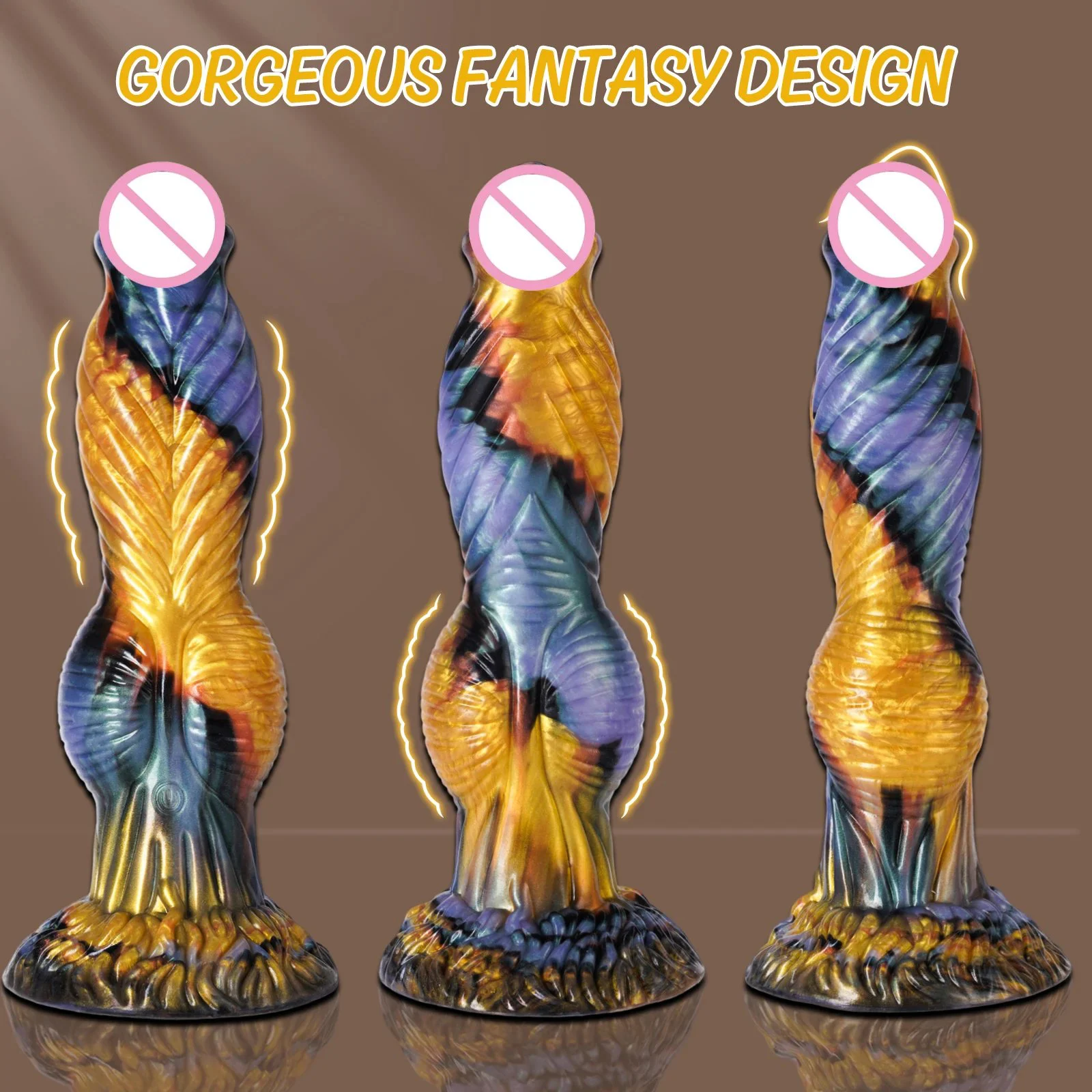 APP Remote Control Telescopic Vibration Soft 7-Speed Phoenix Shaped Butt Plug Alien Safe Silicone Anal Plug Giant Dilation