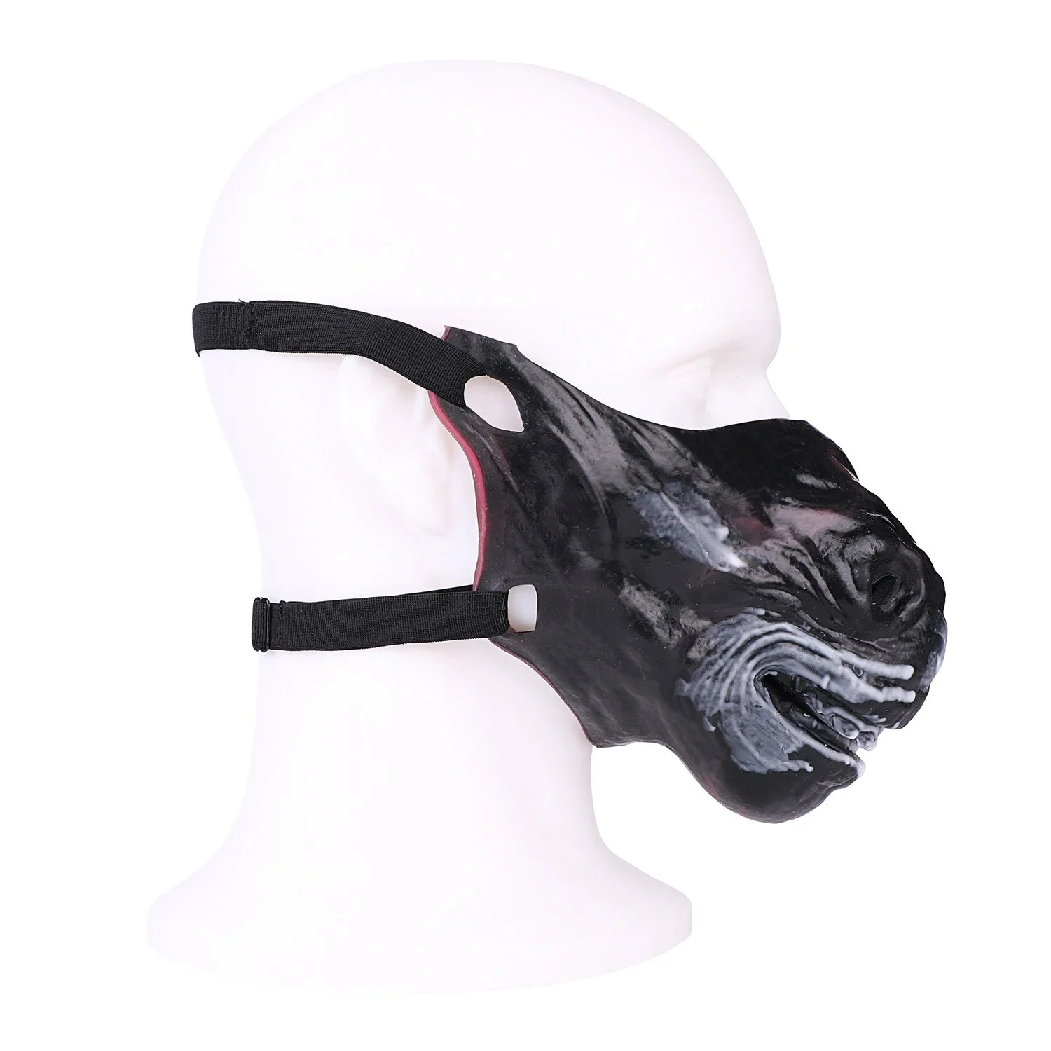 Restraint Fantasy Mask Hell Warhorse Medical-Grade Silicone SM Roleplay Half-Face Mask