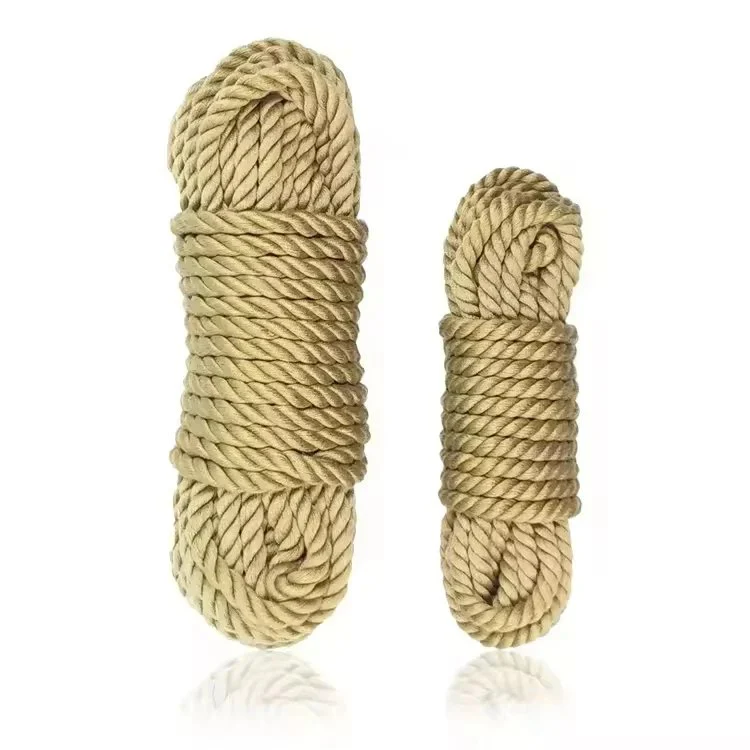 Exotic Bondage Gear-Hemp Rope Soft Cotton Knitted Restraint 5M 10M for Couple Sex Slave Roleplay with Women and Man