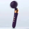 Cordless Wand Massager for Women-Rechargeable 100% Waterproof 10 Vibration Frequencies 5 Speeds Soft Silicone Intimate