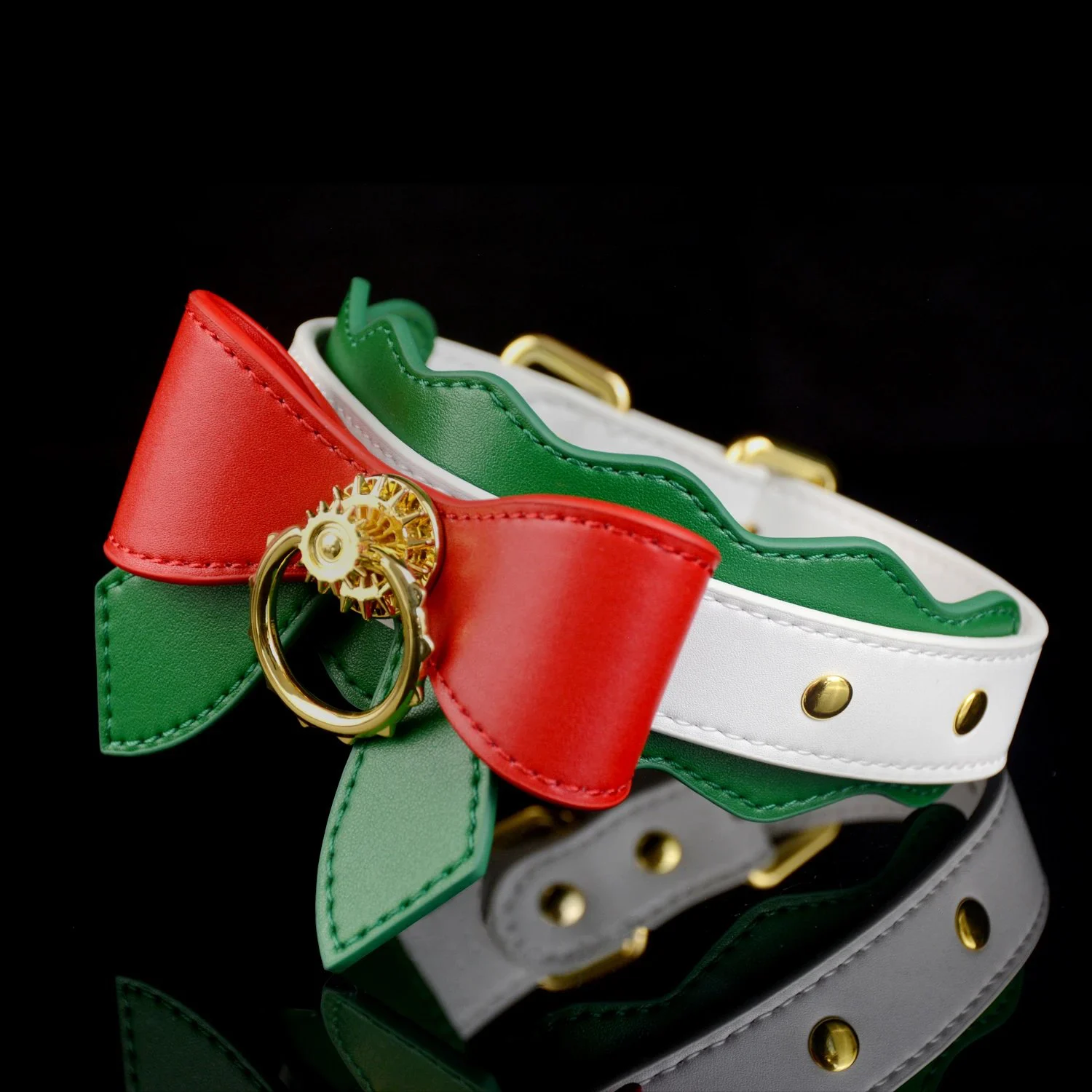 Christmas Collection Full Leather Restraint Set Enhances Intimacy - 18+ Adult Toy Available
