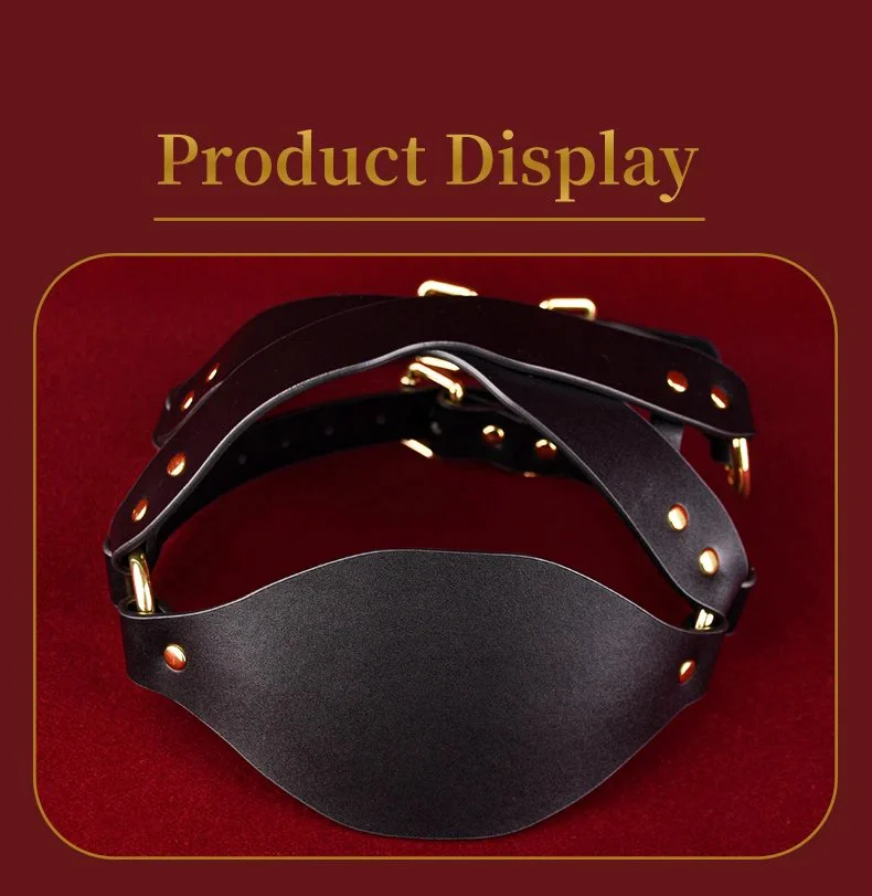 Cosplay Leather Mask Couple Flirting Face Shield Fetish Adult Head Bondage Harness Sexy Tool Party Game Dress up Sex Toys