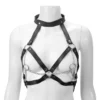 Black Breast Strap Chain Leather Sex Clothes for Women All-Product Line Sex Toys