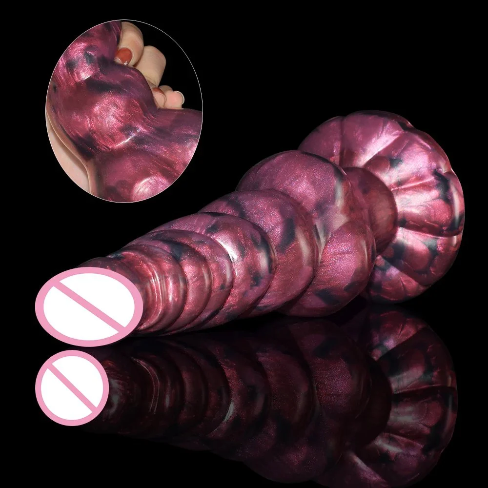 Color Silicone Soft Sex Toys Fantasy Animal Anal Plug with Suction Cup Insert Dildo Gay and Lesbian