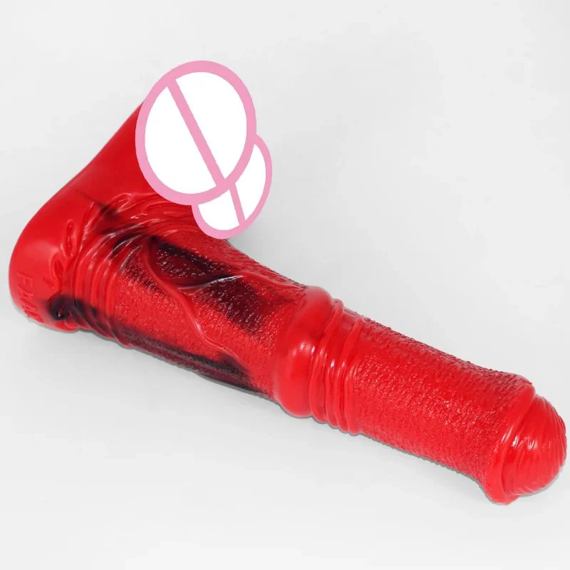 Curved Animal Anal Dildo the Animal Dildo Adult Sex Toy Female with Bulky Masturbator