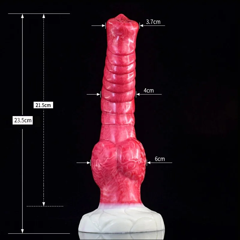 Animal Shaped Dildo Soft Silicone Elephant Nose Cock With Dog Knot Penis Sex Toy for Women