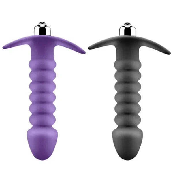 Silicone Anal Plug for Erotic Massage and Vibration Waterproof Sex Toy